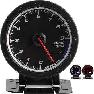 OEM Aguja Del Tac&oacute;metro De 0-9000 Rpm Con Luz Led Blanca/roja, 65 Mm De Di&aacute;metro, 12 V, Instrumento Autom&aacute;tico