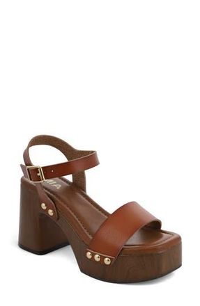 Mia Electrah Platform Sandal in Cognac at Nordstrom Rack, Size 6.5
