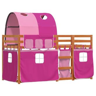 Berkfield Home Elegant Bunk Bed without Mattress Pink 80x200 cm Solid Wood Pine