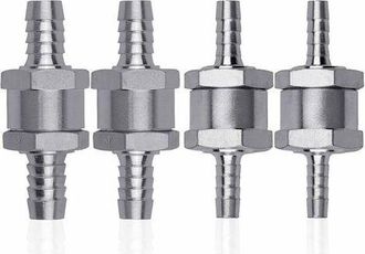 OEM Ulisem 4 V&aacute;lvulas Antirretorno De Aleaci&oacute;n De Aluminio Para Di&eacute;sel, V&aacute;lvula De Combustible De 6/8/10/12 Mm Con Flecha Para Gasolina, Di&eacute;sel, Coche, Ba