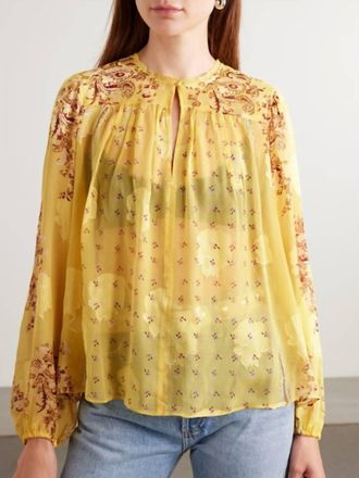Ulla Johnson Aster Long Sleeve Blouse In Soleil