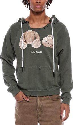 Palm Angels Bear Ripped Slim Fit Hoodie