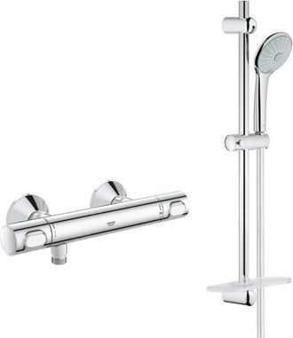 GROHE Set Mezclador De Ducha Termost&aacute;tico + Conjunto De Ducha Completo De 3 Chorros Euphoria 110 (34840000-euphoria3) - Grohe