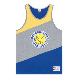 Mitchell & Ness x NBA HWC Colorblocked Cotton Tank Golden State Warriors TTNK5120-GSWYYPPPGHRY