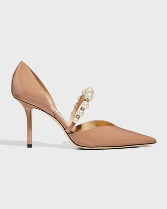 Jimmy Choo London Aurelie dOrsay Pearly Band Pumps