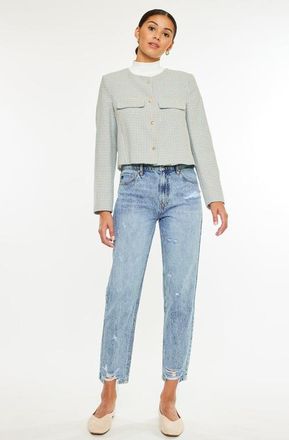 Kancan Harvey Ultra High Rise Mom Jeans in Acid Wash at Nordstrom, Size 26