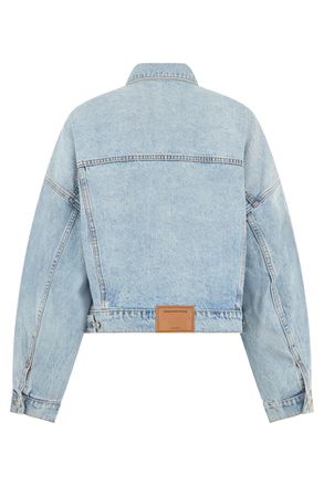 Alexander Wang Cropped Denim Jacket - Blue