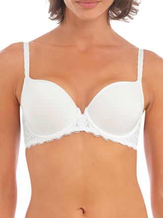 Wacoal Womens Raffine Underwired Contour Bra - White polyamide - Size 32DD