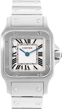 Cartier Pre-owned Cartier Santos Galbee Quartz Silver Dial Ladies Watch W20056D6