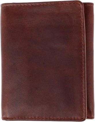 Trafalgar Store Tennyson Tri-Fold Genuine Leather Wallet with ID Window in Brown at Nordstrom