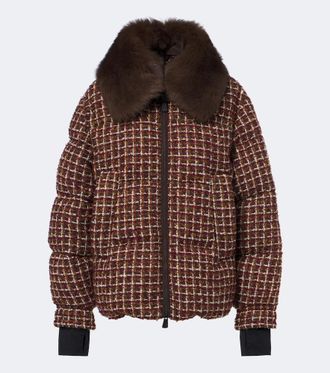 Moncler Chaqueta de plumas Sandane de tweed