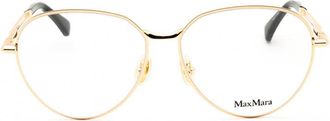 Max Mara MM5178 Round Full Rim Eyeglasses - Gold
