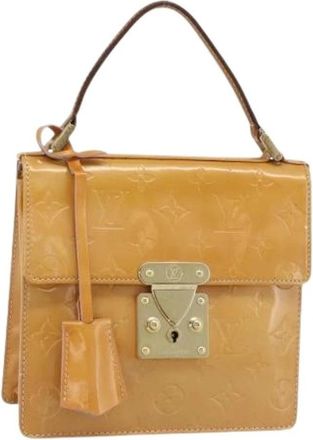 Louis Vuitton Pre-owned Vintage Hand Bag - Dames - Vintage Handtas - Beige - ONE Size - Leer - Vintage