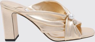 Jimmy Choo London Sandali mules Rafi in pelle laminata con tacco alto