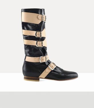 Vivienne Westwood Pirate Boot Leather Black 10-43 Unisex