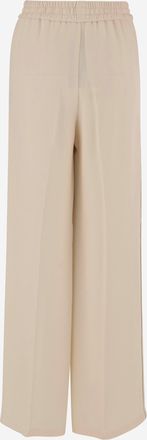 Valentino Womens Silk Pants Ivory Trousers