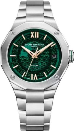 Baume & Mercier Riviera Automatic 39 mm - Dames - Horloges - Groen - ONE Size - Accessoires