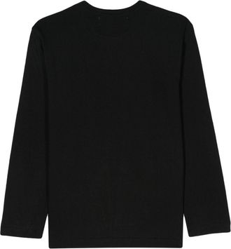 Comme Des Gar&ccedil;ons Red Heart Embroidered T-shirt - Black