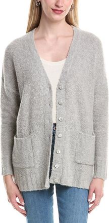 Autumn Cashmere Boucle Oversize Boyfriend Cashmere Cardigan