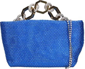 Gedebe Tassen.. Blauw - Dames - Handtassen - Blauw - ONE Size - Satijn - Tassen