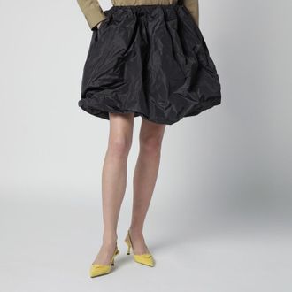 Prada Hematite-coloured technical taffeta skirt