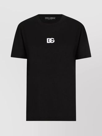 Dolce & Gabbana cotton logo-embroidered short-sleeve t-shirt