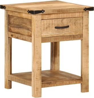 vidaXL Bedside Cabinet 40x40x50 cm Solid Wood Mango Vidaxl