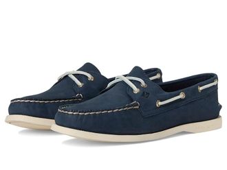 Sperry Top-Sider AO 2 Eye Womens Slip on Shoes Nubuck Navy : 5.5 M (B), Leather
