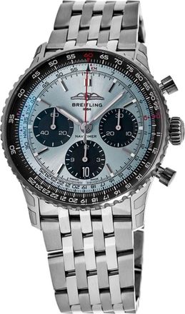 Breitling Navitimer B01 Chronograph 41 Ice Blue Dial Steel Mens Watch AB0139241C2A1