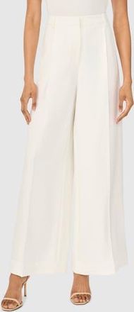 Ted Baker Wide Leg Suit Pants in Egret at Nordstrom Rack, Size 14