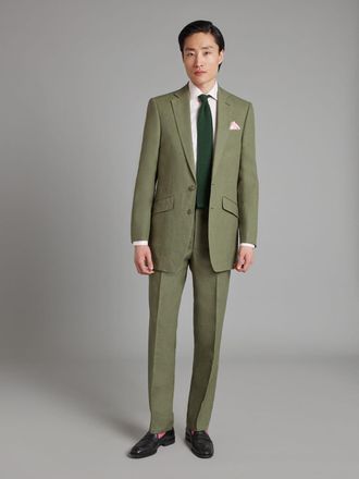 Oliver Brown Eaton Suit - Sage Green Linen