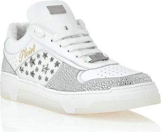 Philipp Plein Low-Top Sneakers Mix Studs Star Unisex in White at Nordstrom, Size 40