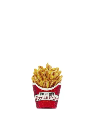 Judith Leiber Clutch French Fries con cristalli - Giallo