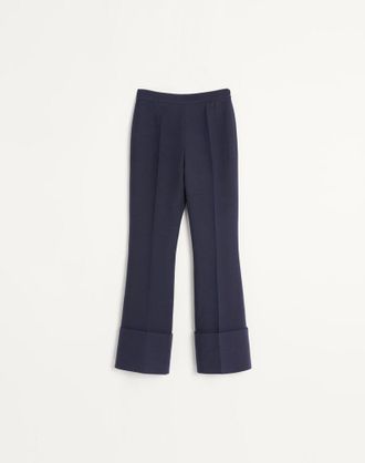 Valentino Pantaloni In Crepe Couture Donna BLU 36
