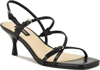 Nine West Hayla Strappy Sandal in Black at Nordstrom, Size 8.5