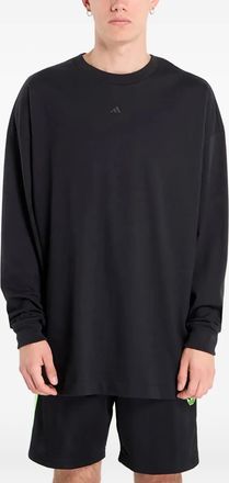 adidas long-sleeve T-shirt - men - Cotton - M - Black