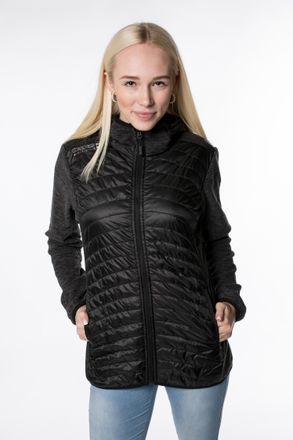 Deproc Steppjacke DEPROC ACTIVE GILMOUR COMFORT WOMEN, Damen, Gr. 36/38 (M), schwarz, 100% Polyester, figurbetont, mit innenliegendem Gummizug, Jacken Steppj