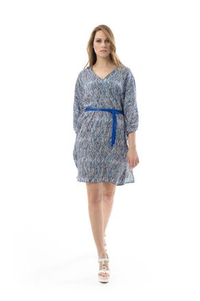 M&oacute;veis Conquista Jurk met strikceintuurprint