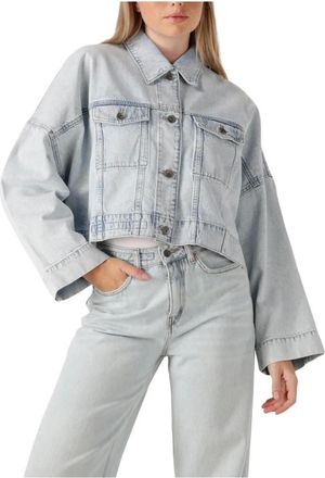 Drykorn Jassen, Dames, Blauw, S, Lichtblauwe Spijkerjas