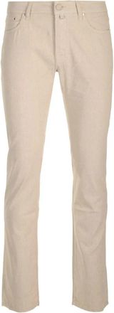 Jacob Cohen Barb Jeans - Heren - Slim Fit Broeken - Beige - W33 - Katoen - Broeken