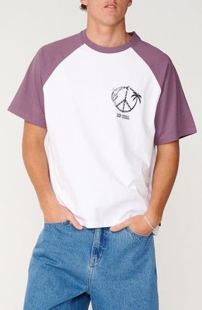 Rip Curl Disorder Dolphin Cotton Graphic T-Shirt in Vintage White at Nordstrom, Size Xx-Large