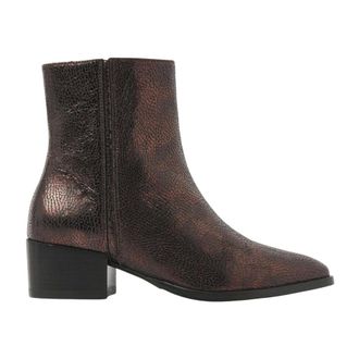 VIA VAI Schoenen, Dames, Bruin, 38 EU, Leer, Rose Baker Enkellaarsjes