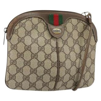 Gucci Pre-owned Cross Body Bags, female, Beige, Size: ONE SIZE Pre-owned Cross Body Bag