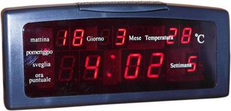 Trade Shop Trade Shop - Reloj Despertador Digital El&eacute;ctrico Luz Led Con Fecha D&iacute;a Temperatura