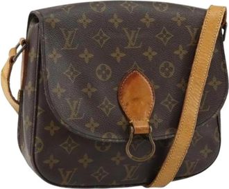 Louis Vuitton Tweedehands Canvas Louis Vuitton tassen - Dames - Vintage Schoudertas - Bruin - ONE Size - Vintage