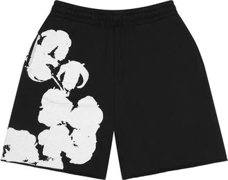 Denim Tears Shorts Big Cotton Wreath - Nero