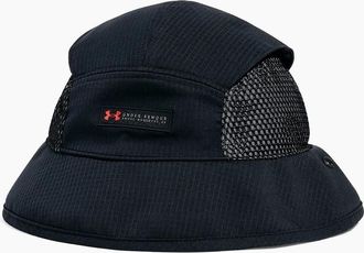 Under Armour Mens Summit Logo All Around Brim Bucket Hat - Black - Size: MENS