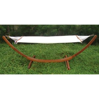 Bauer Amaca da Giardino con Supporto in Legno 3,2x1x1m