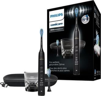 Philips Hx9913/18 Sonicare Diamondclean Premium Cepillo Dental S&oacute;nico El&eacute;ctrico, Incluye 2 Cabezales Tarro De Carga Estuche