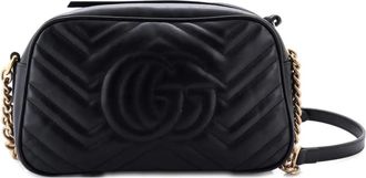 Gucci GG Marmont Shoulder Bag Matelasse Leather Small crossbody bag - Zwart